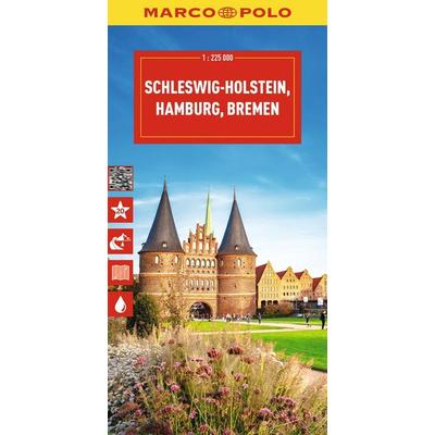 MARCO POLO Reisekarte Deutschland 01 Schleswig-Holstein 1:225.000, Sonstige von Marco Polo Verlag, MairDuMont, 978-3-575-02066-6