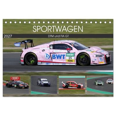 SPORTWAGEN DTM und FIA GT (Tischkalender 2027 DIN A5 quer), CALVENDO Monatskalender