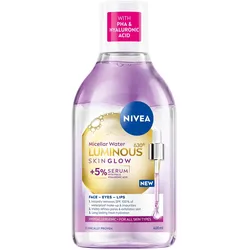 NIVEA, Gesichtsreinigung, Leuchtendes Hautglow Mizellenwasser (Mizellenwasser, 400 ml)