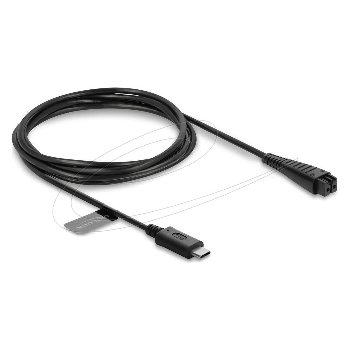 Delock USB Type-C Ladekabel 4,8 V für Elektrorasierer kompatibel mit Panasonic ES-LV97, ES-LA63, RE7-51 (1.50 m) (91795)