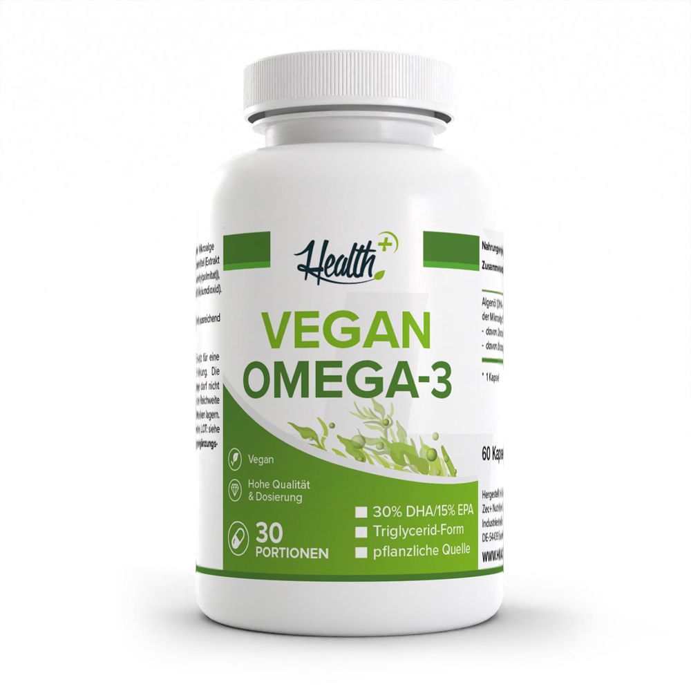 Health+ Vegan Omega-3 (60) Unflavoured 60 St Kapseln