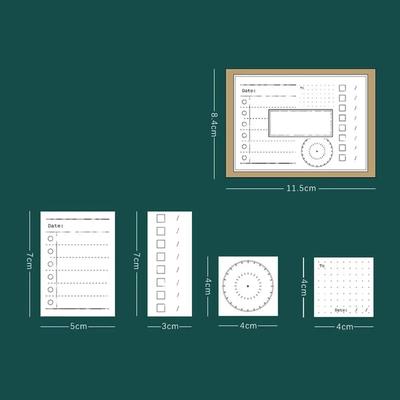 Wooden Journal Stamp Set For Scrapbooking And Daily Planning c