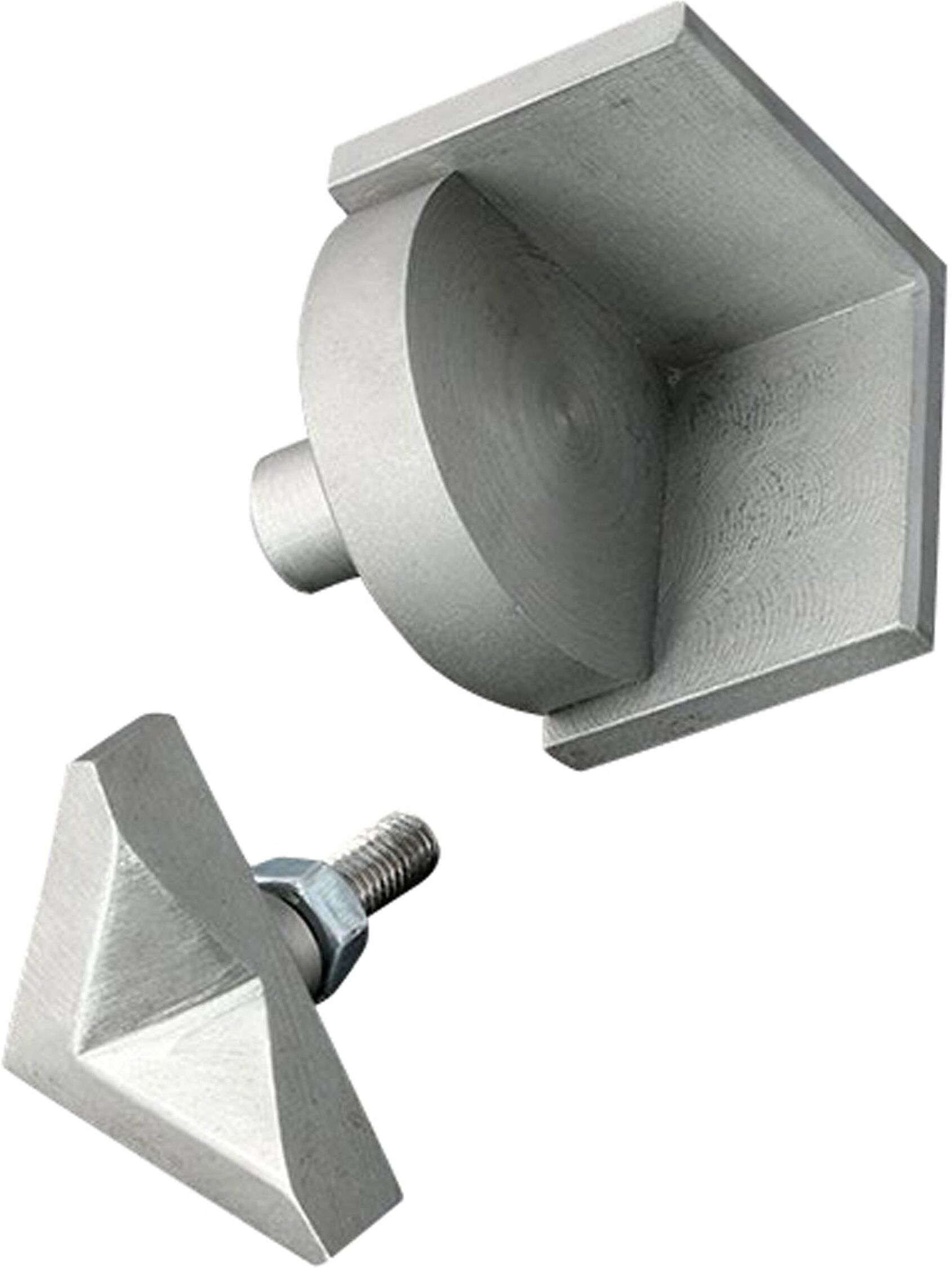 SPRINTIS Set d’outils pour coins de livre, pour coins de livre de 22 à 32 mm de long sur le côté, acier d'outillage, argent