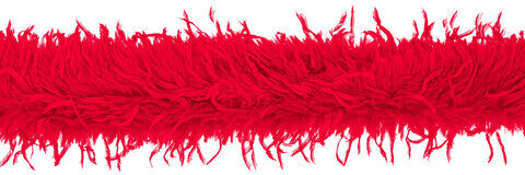 Plüschboa "Federtraum", rot