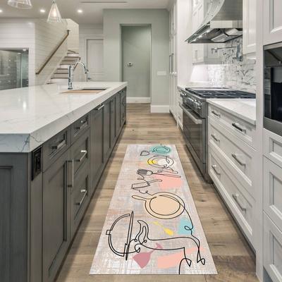 "SussexHome Non-skid Ultra-thin Blended Runner Rug - 20"" x 59"""