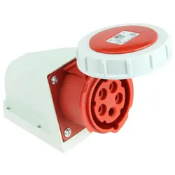 PCE, Steckdose, 1252-6 Wandsteckdose 32A 5p 6h IP67