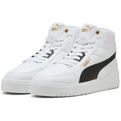 PUMA Shuffle Downtown Mid Sneaker 01 - PUMA white/PUMA black/PUMA gold 40.5