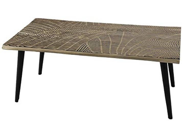 Amadeus Couchtisch aus Holz und Metall, geprägt, einzigartig