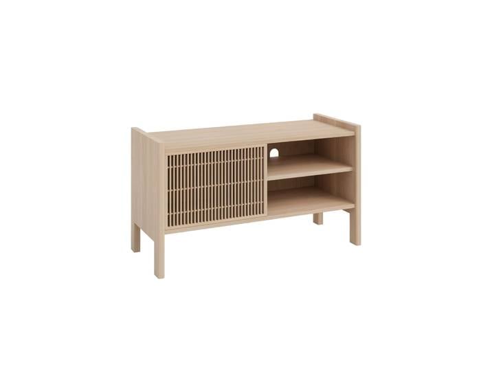 Meuble TV petit en pin massif 102,2 cm Non verni