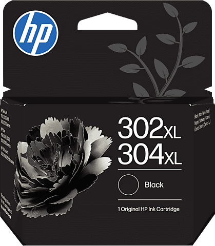 Cartucho de Tinta Original - HP 302/304 XL, Capacidad impresión 300 páginas, Negro