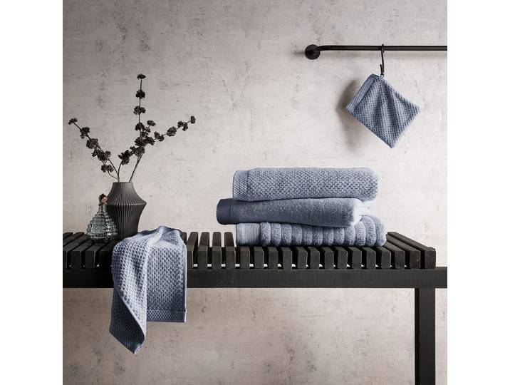 Serviette de plage Grant 90 x 1 x 180cm Bleu/Bleu jean