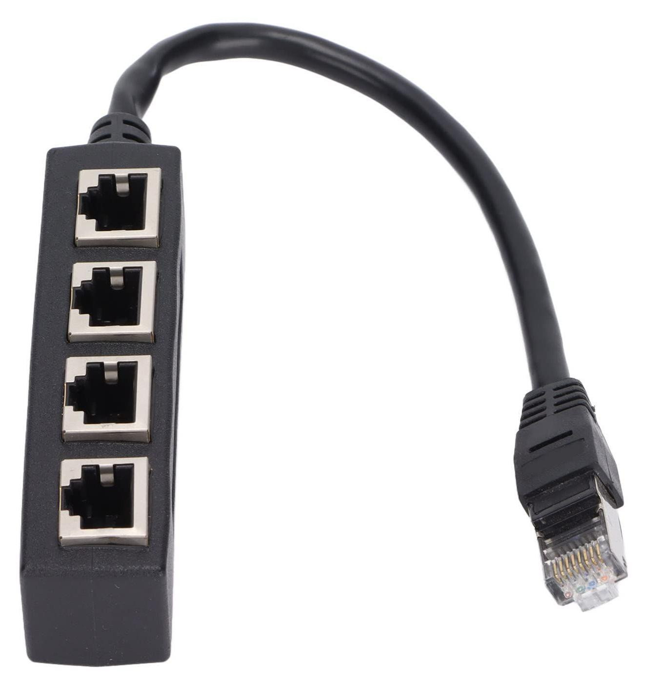 Selius RJ45-splitteradapter, 1 naar 4-poorts Ethernet-kabelsplitter