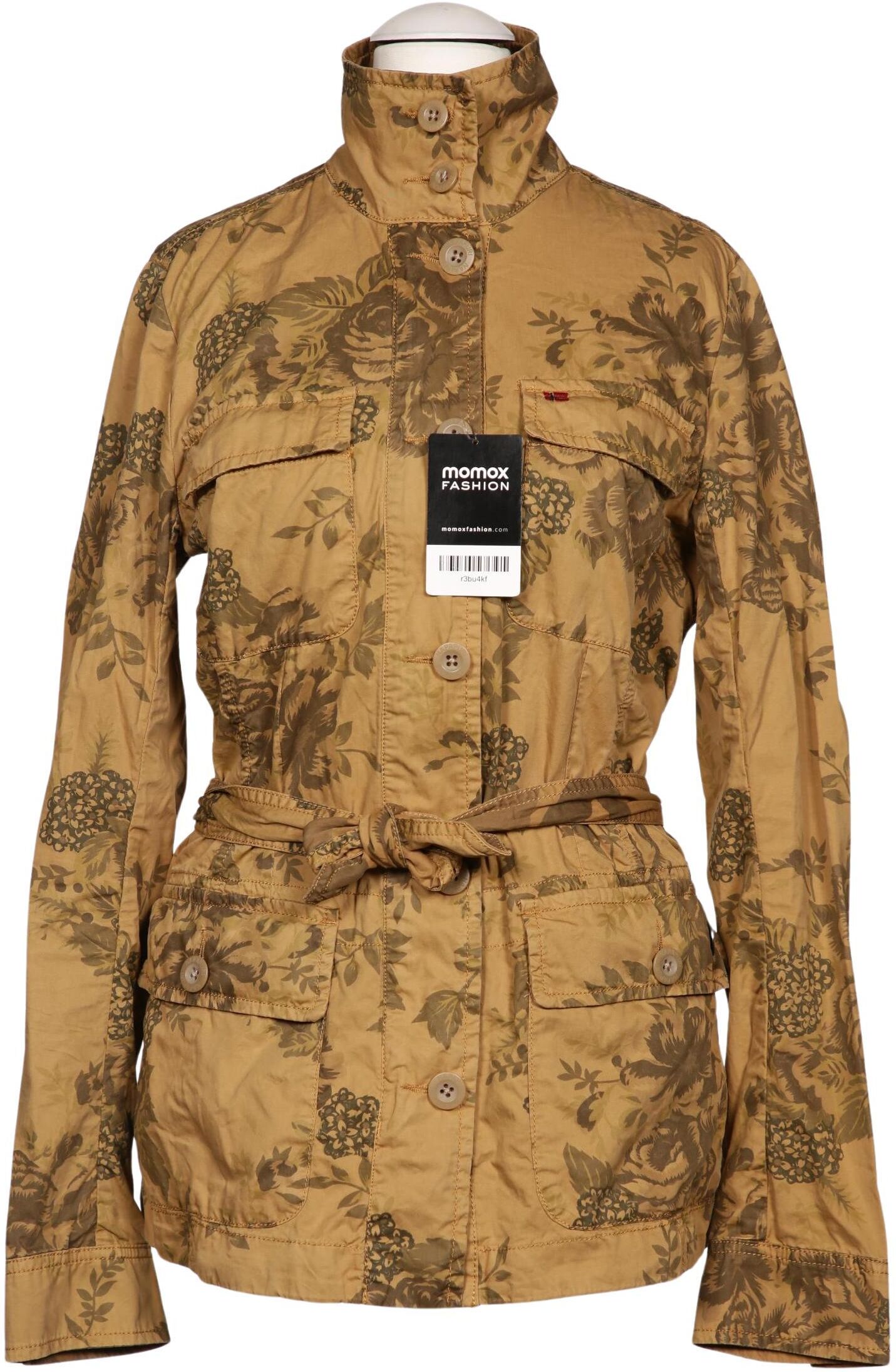 Napapijri Damen Jacke, Beige, Gr. XS, Baumwolle - Second Hand