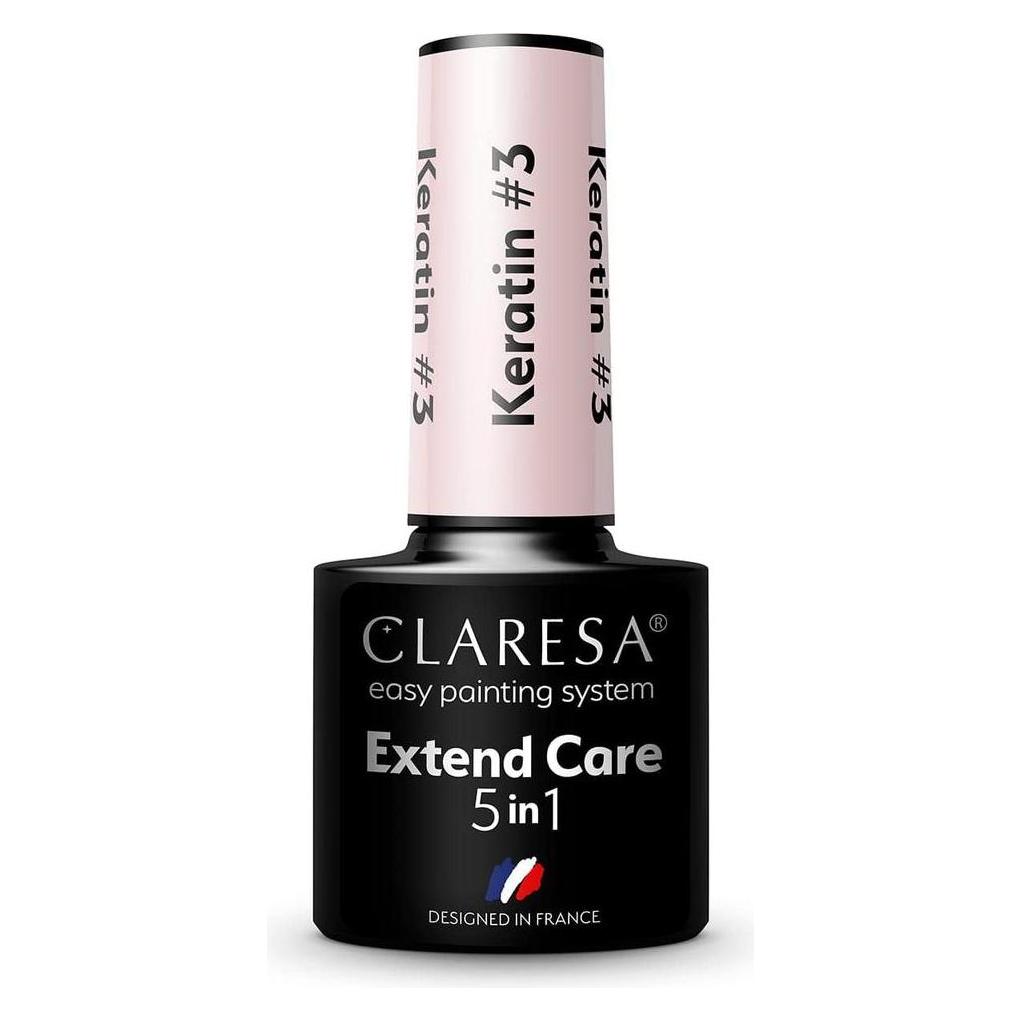 Claresa Verlängern Sie UV Nagellack Basis 5in1 Keratin Maniküre Pediküre für Hybrid Polish Natural Look Pin (Rosa, UV-Gel Lack) (44150102)