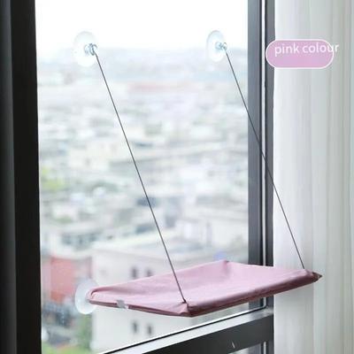 Inspired Living SunnyView Cat Window Hammock Bed With Strong Suction Cups pink