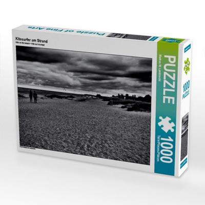 CALVENDO Puzzle Kitesurfer am Strand | 1000 Teile Lege-Größe 64 × 48 cm Foto-Puzzle für glückliche Stunden