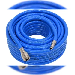 TRIZERATOP Verstärkter PVC-Druckluftschlauch mit Schnellkupplungen 10 mm 20 m