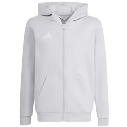 adidas Ent26 Fz Hood Y Hoodie Kinder - team light grey/white - 17