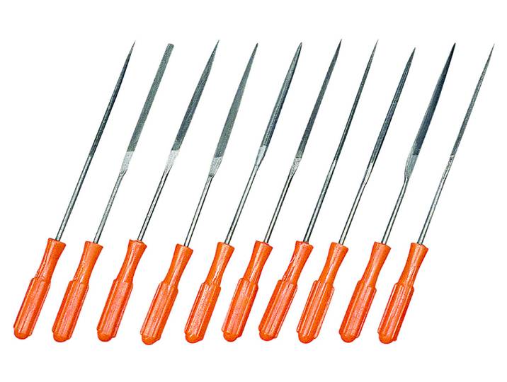 Rayher Feilen-Set mit Plastikgriff 14 cm 10 Stück