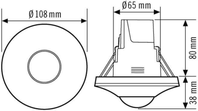 ESYLUX Détecteur de présence plafond DALI-2 PD-C360bt (EP10428272)