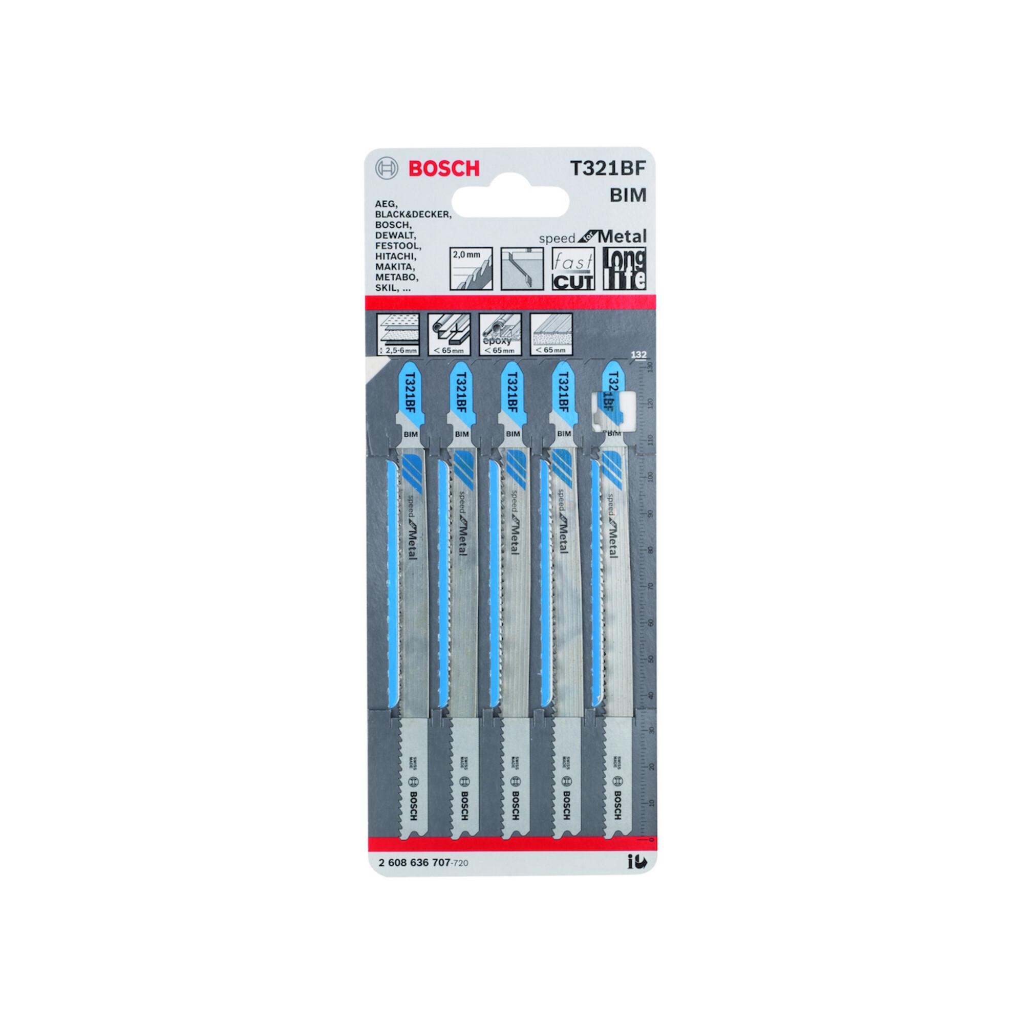 BOSCH Stichsägeblatt T 321 BF, Speed for Metal (2608636707)