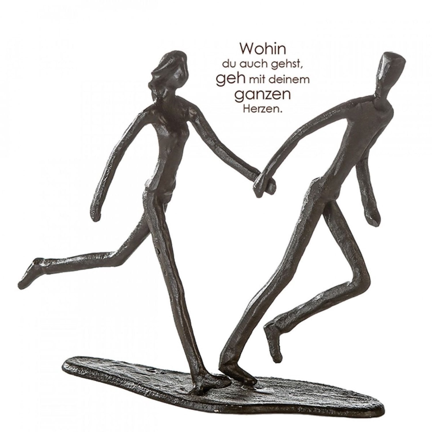 Gilde handwerk Sculptuur Rennend stel