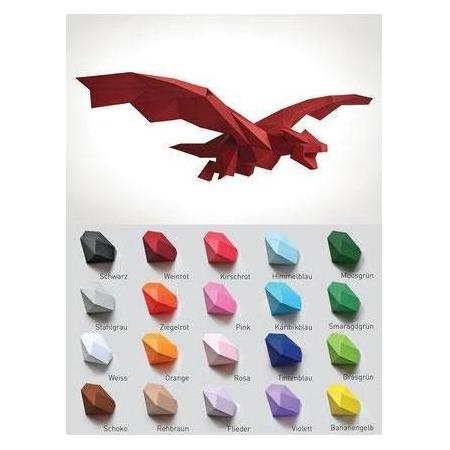 Liebesreh DRACHE WEINROT - Bastelset Drache weinrot (DRACHE_WEINROT)