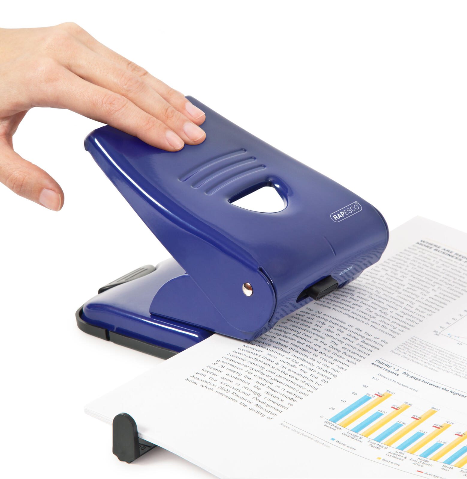 RAPESCO® Locher 835 blau PF800AL1