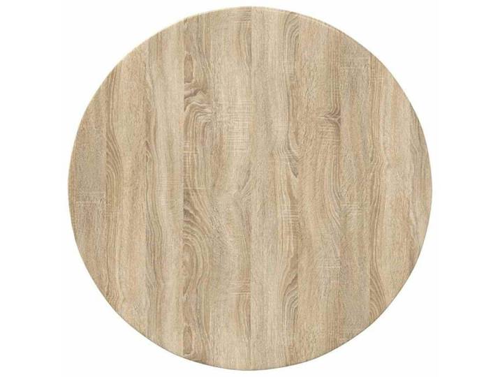 Plateau de table rond en bois d'ingénierie - - Chêne Sonoma - 80x80x1 5 cm - Ronde - Mobilier d'extérieur