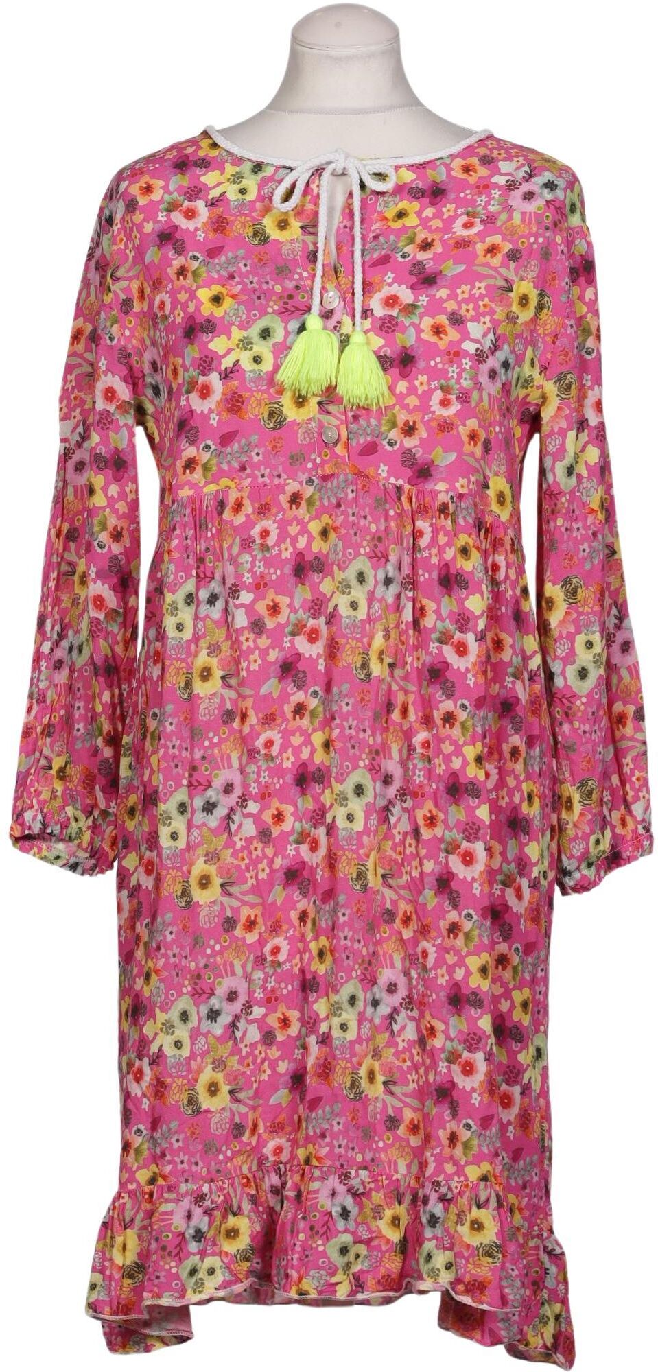 Zwillingsherz Damen Kleid, Neon, Gr. S, Viskose - Second Hand