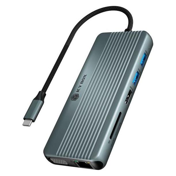 Icy Box 12-in-1 (USB-C, 12 Ports) (IB-DK4062-CPD)