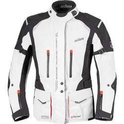 Büse Grado, Textiljacke wasserdicht Damen - Hellgrau/Schwarz/Rot - 48