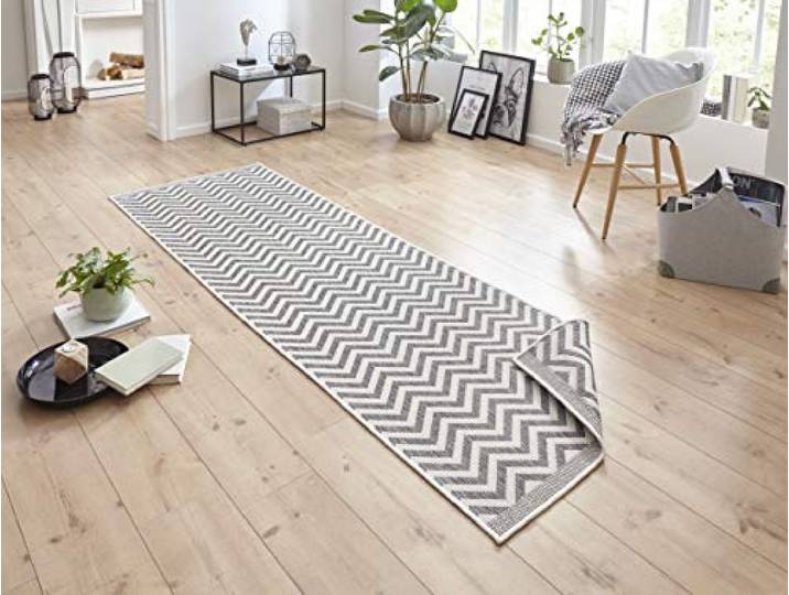 bougari Tapis Gris Crème 80 x 250 cm