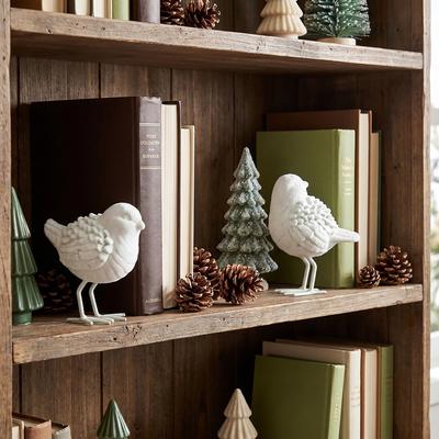 Regency International "4.5-5.5"" Resin Flocked Winter Bird Set of 2"