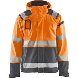 Warnschutz Shelljacke "4987" - 3XL - orange/mittelgrau