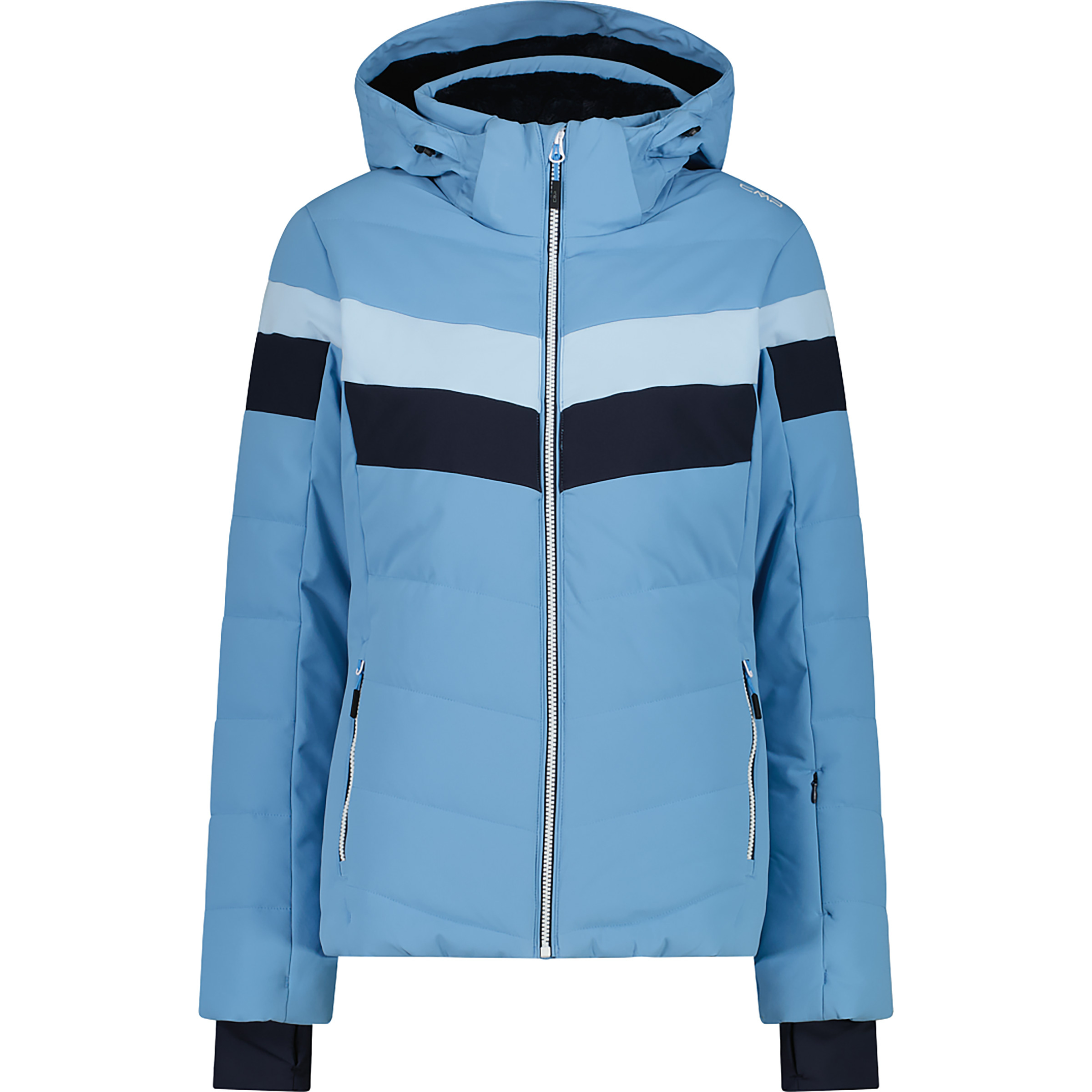 CMP Zip Damen Isolationsjacke blau Größe XXL Skifahren | Skitour Winddicht Wasserabweisend