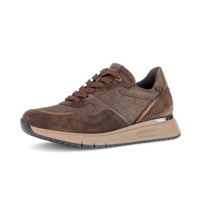 Sneaker GABOR "Sneaker low", Damen, Gr. 39, braun, Schuhe Sneaker
