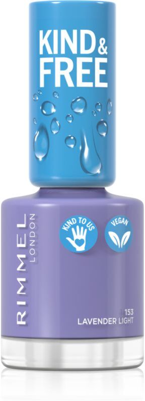 Rimmel Kind & Free nail polish shade 153 Lavender Light 8 ml