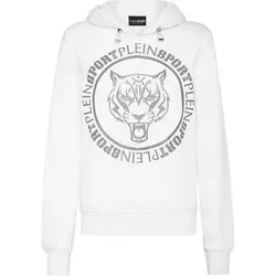 PLEIN SPORT Hoodie TIGER, Größe XS in Weiß 01