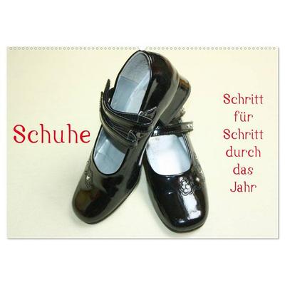 Schuhe - Schritt für Schritt durch das Jahr (Wandkalender 2026 DIN A2 quer), CALVENDO Monatskalender
