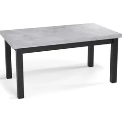 ESSTISCH Gemini rechteckig ausziehbar, Grauer Beton 160-210/90/78 cm