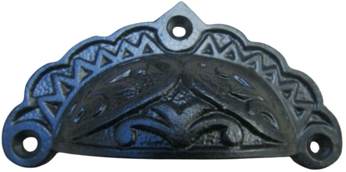 Ironmongery World Edwardian Antique Cup Pull Handle - Zwart