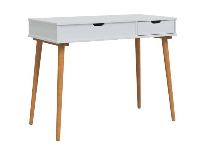 Makastle Schminktisch Weiß 100x50x78 cm mit Klappspiegel