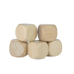 Augenwürfel Würfel - Blanko - natur - W6 - Ahorn - Holz - 16 mm 257359