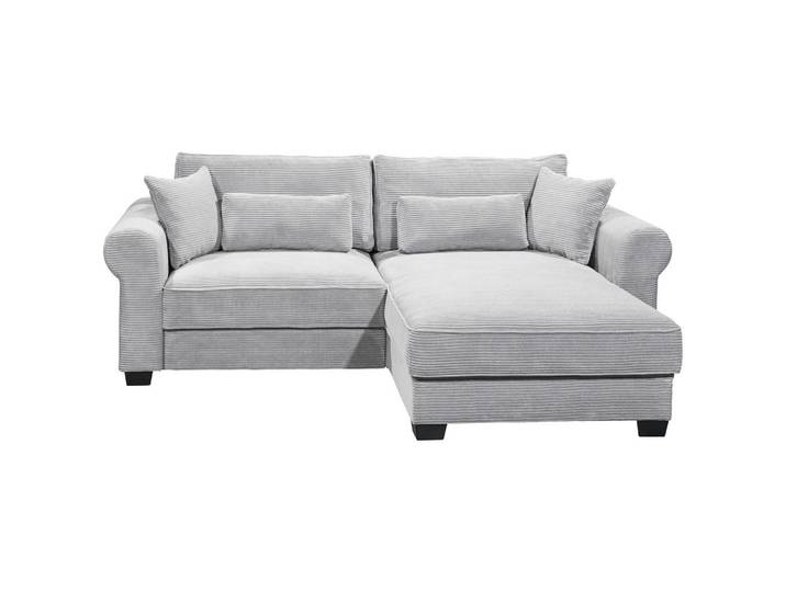 Mid.you Ecksofa, Grau, Kunststoff, L-Form, einmalig seitenverkehrt montierbar, 255x185 cm, Schlafen auf Sitzhöhe, Rücken echt, Wohnzimmer, Sofas & Couches, Wohnlandschaften, Ecksofas