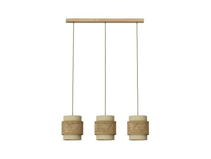 Vicco 3ER Pendelleuchte Morten Creme 70 x 120 cm, Holz, Rund, E27, 70x120x70 cm, Lampen & Leuchten, Innenbeleuchtung, Hängeleuchten, Pendelleuchten
