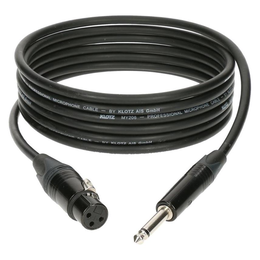 Klotz XLR Kabel 1m 6,3 Kl mit Neutrik (1 m, XLR Kabel) (M1FP1N0100)