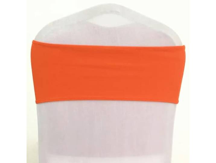 HIPdudRTG Satinbänder mit Schleifen für Stühle, 10 stücke/50 stücke Spandex Hochzeit Stuhl Schärpe Schärpen Hotel(Orange,50pcs)