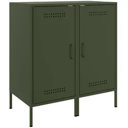vidaXL Sideboards 2 Stk. Olivgrün 36x39x79 cm Stahl