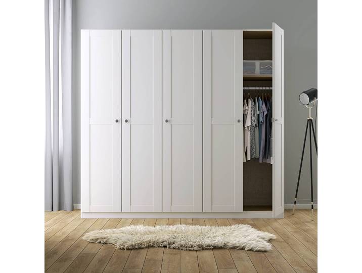 Drehtürenschrank Landhaus I 226 x 197cm Weiß